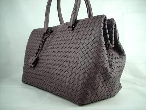 Bottega Veneta Lambskin Leather Handbag 1023 purple